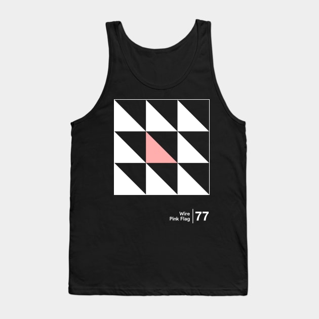 Pink Flag / Minimalist Graphic Artwork Design Tank Top by saudade